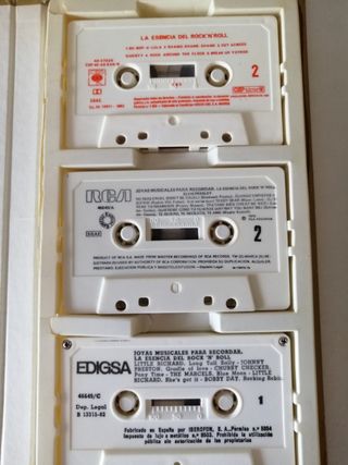 Cassettes de Rock de 1981.
