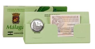 Moneda 5€ Málaga Plata - Catedral