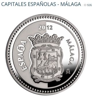Moneda 5€ Málaga Plata - Catedral