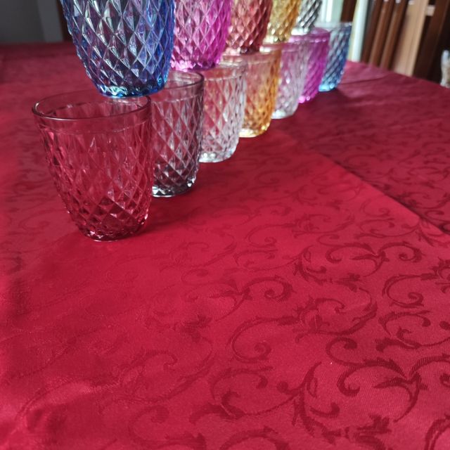 Set 12 bicchieri e 12 calici per acqua vino