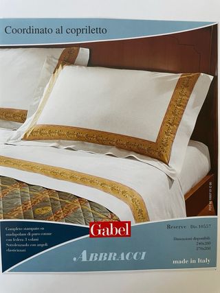Completo letto matrimoniale Gabel  Abbracci Cotone
