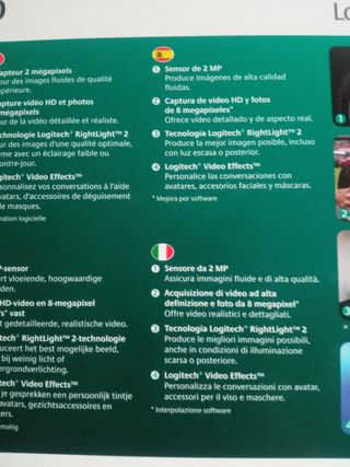 Webcam Logitech C600 - Negra