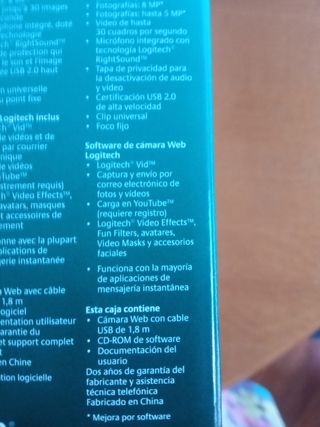 Webcam Logitech C600 - Negra