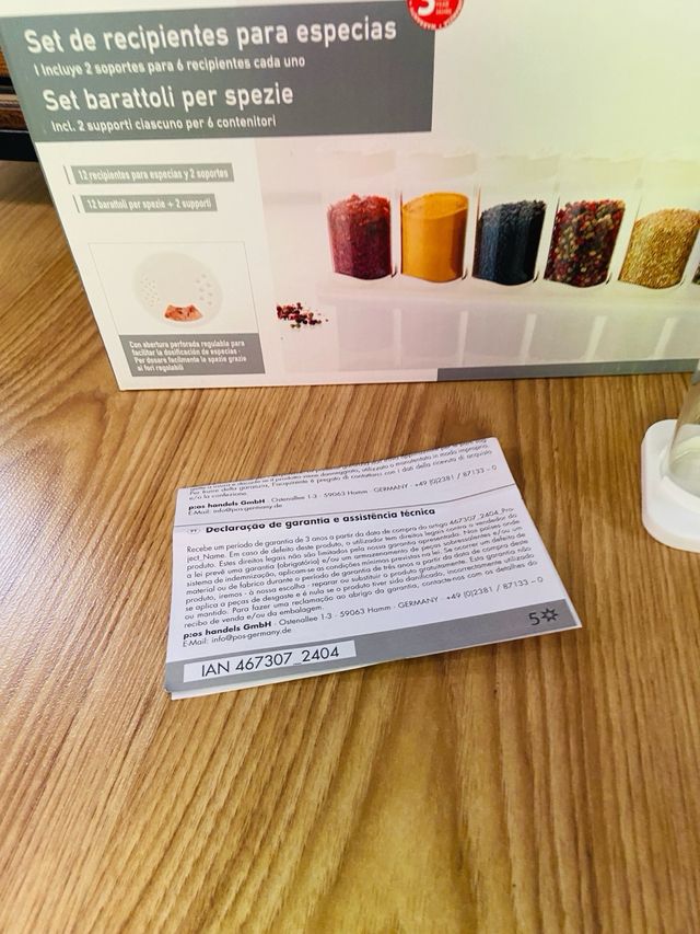 Set de Recipientes Especias - NUEVO