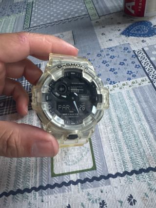 Reloj Casio G-Shock transparente sin caja 
