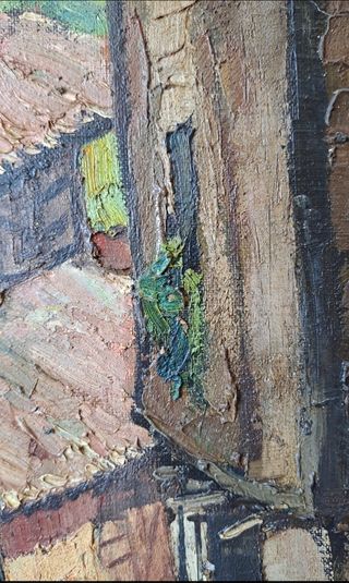 Cuadro al óleo sobre lienzo.