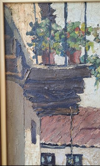 Cuadro al óleo sobre lienzo.