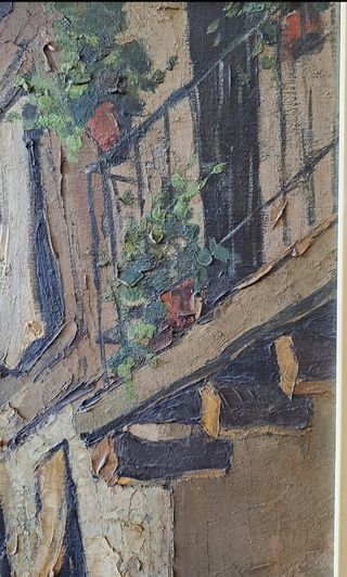 Cuadro al óleo sobre lienzo.