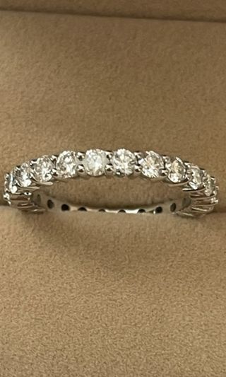 Anillo Eternidad 14k - 1.90 ct Diamantes CVD ,IGI 