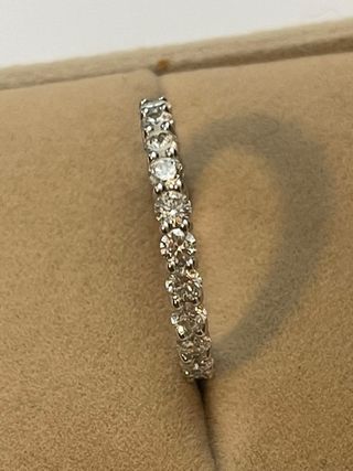 Anillo Eternidad 14k - 1.90 ct Diamantes CVD ,IGI 