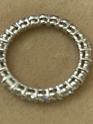 Anillo Eternidad 14k - 1.90 ct Diamantes CVD ,IGI 