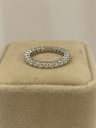 Anillo Eternidad 14k - 1.90 ct Diamantes CVD ,IGI 