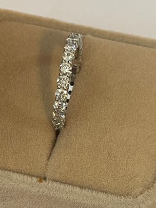 Anillo Eternidad 14k - 1.90 ct Diamantes CVD ,IGI 