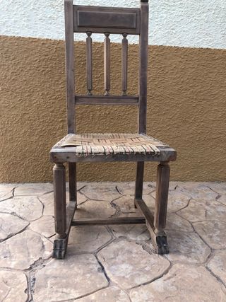 Sillas rústicas madera - restaurar