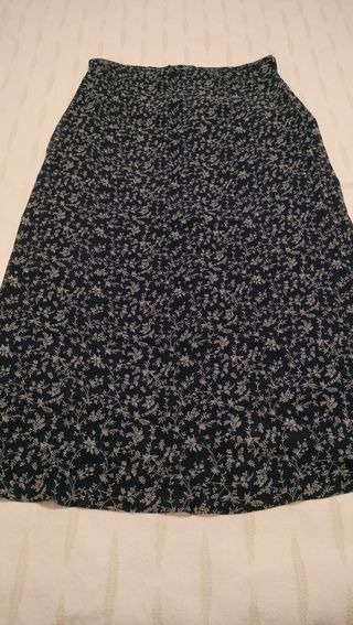 Falda larga estampada 