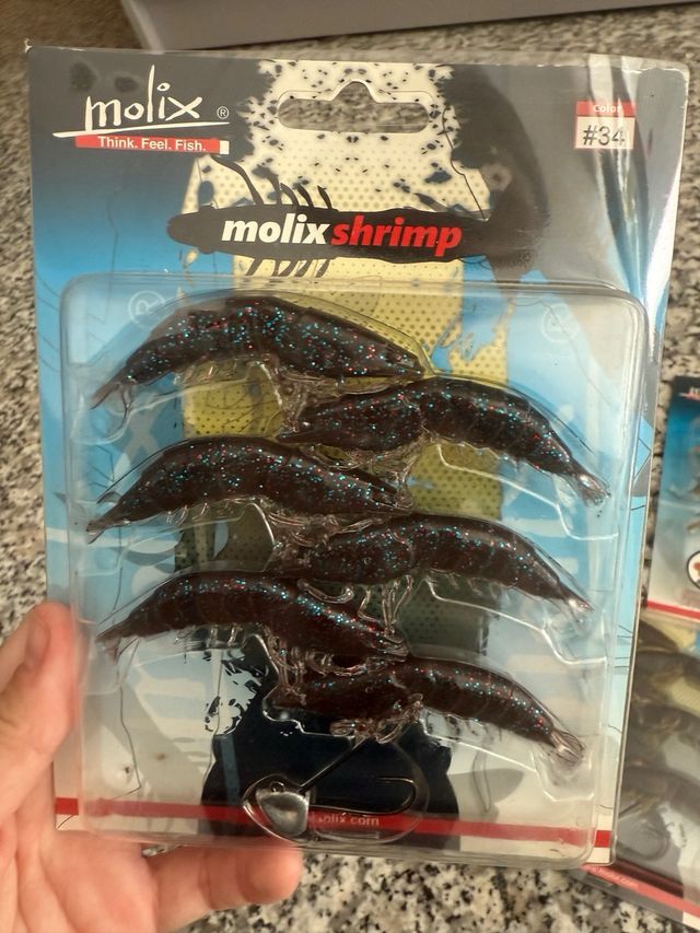 Lote de 6 Señuelos Molix Shrimp