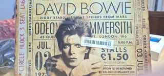 Quadro metallo David Bowie