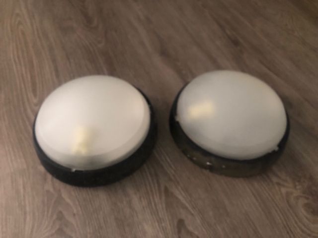 2 Plafones Exterior - Gris y Blanco