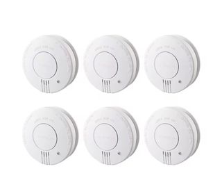 6 Detectores Humo - Alarma 9V