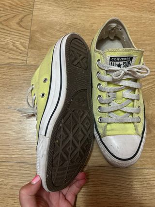 Converse amarillas talla 38-39