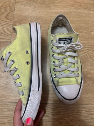 Converse amarillas talla 38-39