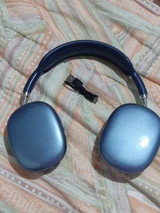 Auscultadores Bluetooth P9 azuis