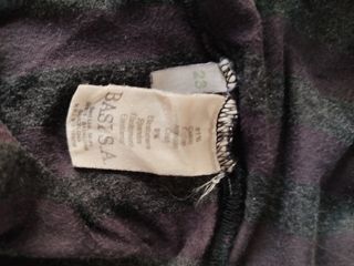 Camiseta Lacoste rayas gris-morado
