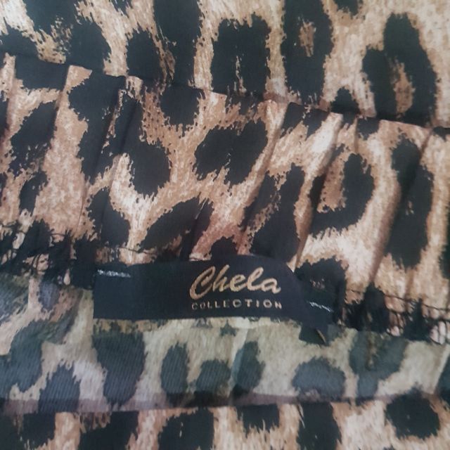 Mini falda leopardo - marrón y negro