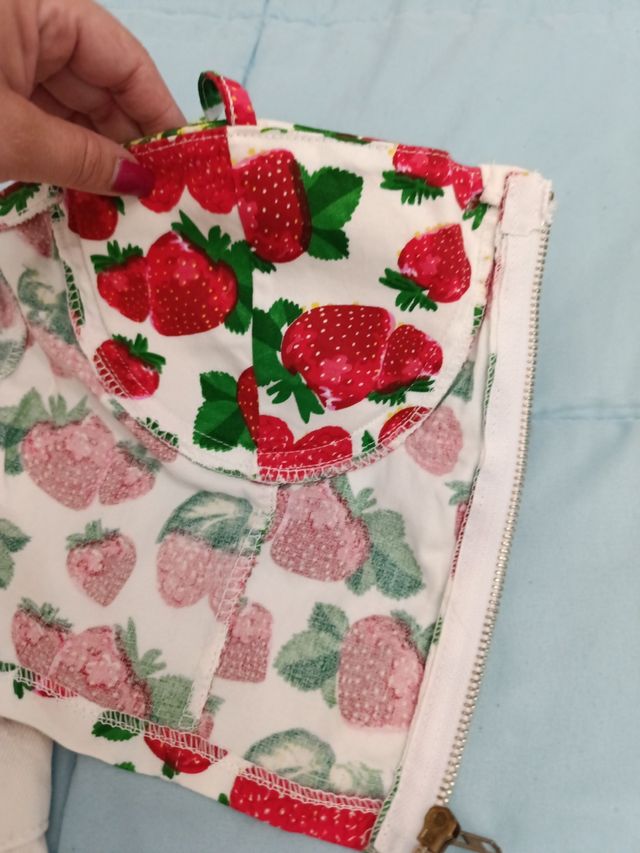 Conjunto top y falda vaquera