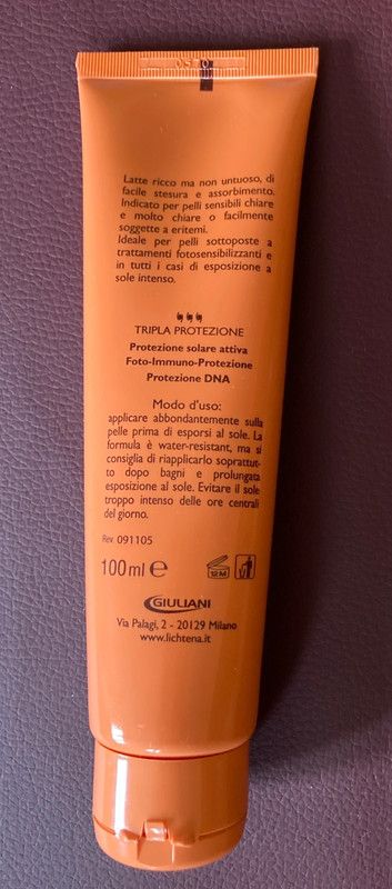 Lichtena Sole Latte SPF50+ protezione alta