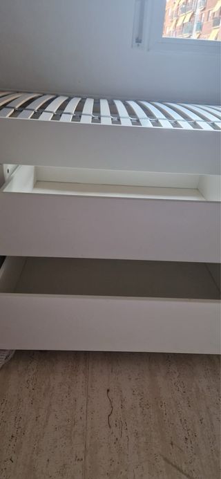 Cama IKEA SLÄKT 90x200 c/ cajones