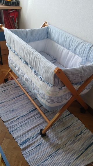 Cuna bebé madera - minicuna