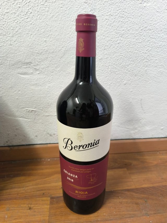 Botellón ficticio 5l de Vino Beronia Crianza 2018