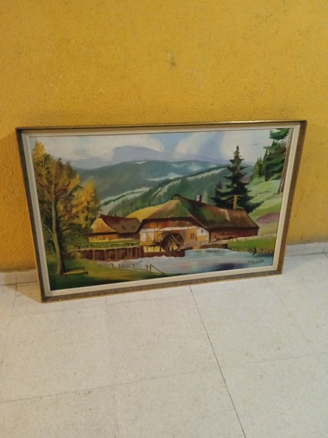 Pintura de paisagem - Moinho