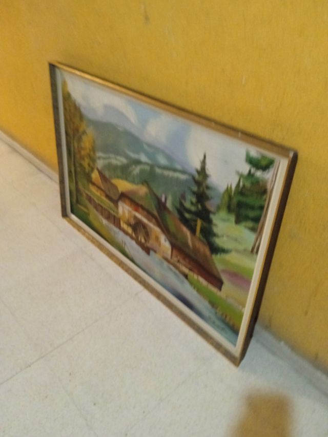 Pintura de paisagem - Moinho