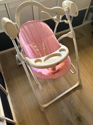 Hamaca mecedora Asalvo rosa 3 en 1