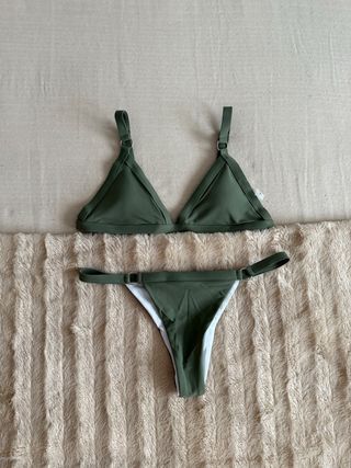 Bikini Triángulo Verde Militar XS