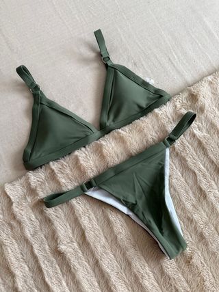 Bikini Triángulo Verde Militar XS