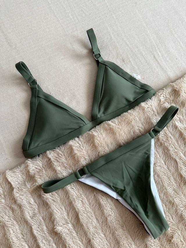 Bikini Triángulo Verde Militar XS