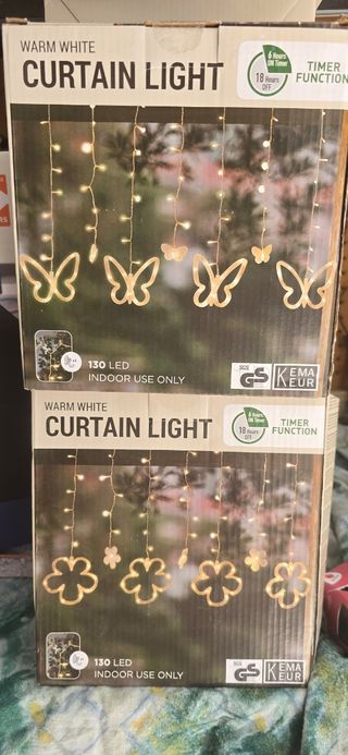 Luci a tenda bianche 130 LED