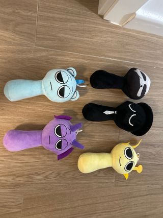 5 peluches sprunki por pack
