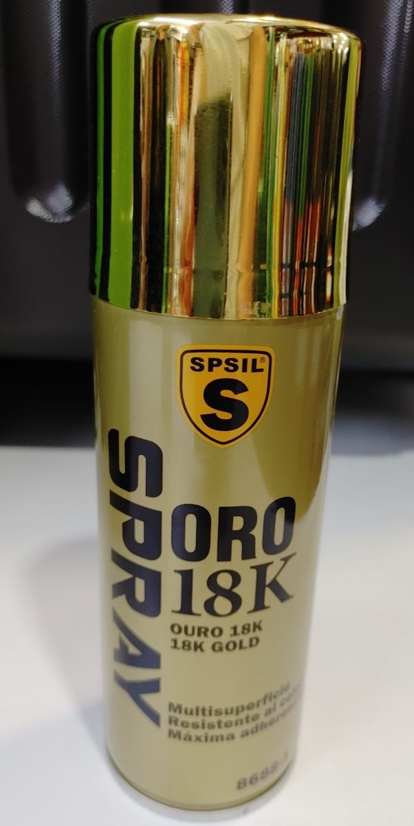 Pinturas en spray: Oro 18k y Plata cromada