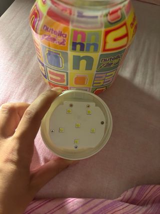 Lampada led vaso nutella da collezione