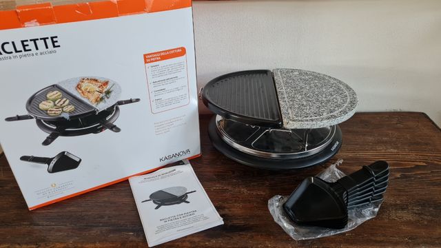 Raclette Kasanova 900W - Griglia pietra