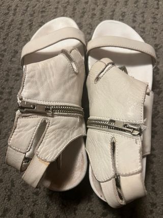 Sandalias piel blancas - nº 38