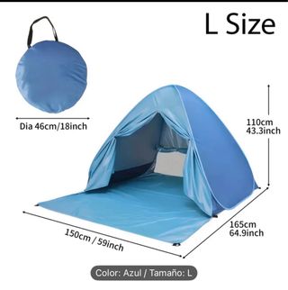 Carpa Plegable Azul - L