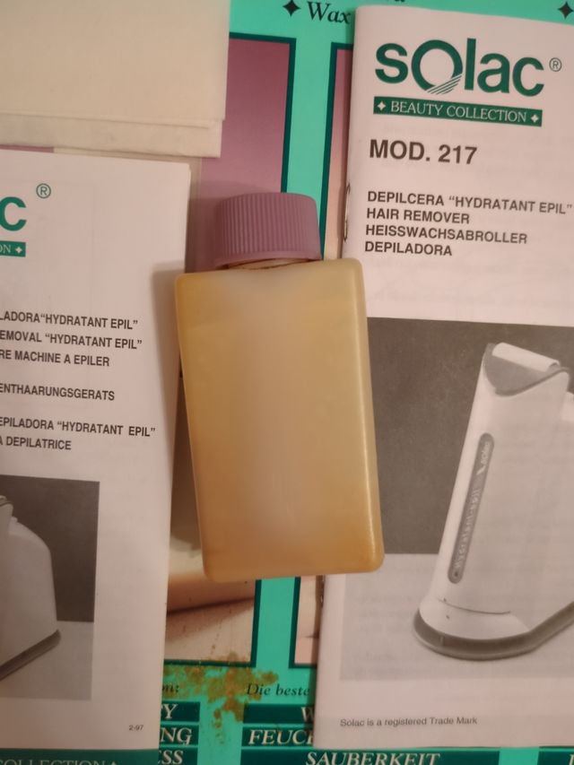 Depiladora Solac cera.