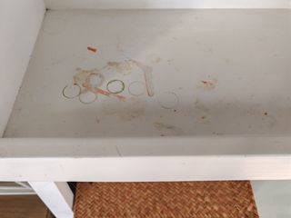 Escritorio Banak blanco con cristal