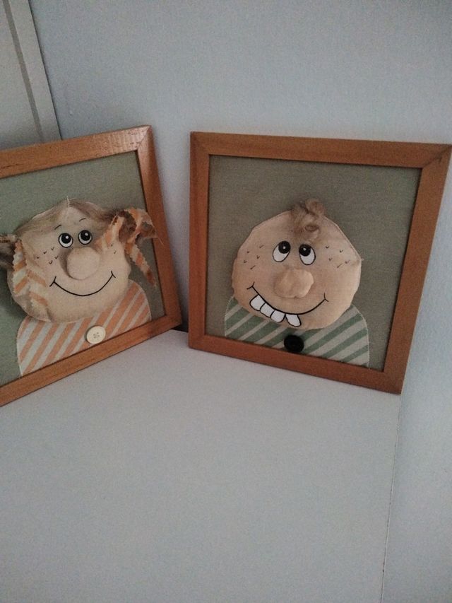 2 Cuadros infantiles decorativos tienen 43 años