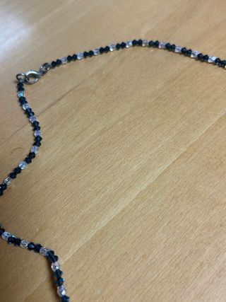 Collar Luna Ágata, bolas sodalita y resto cristal